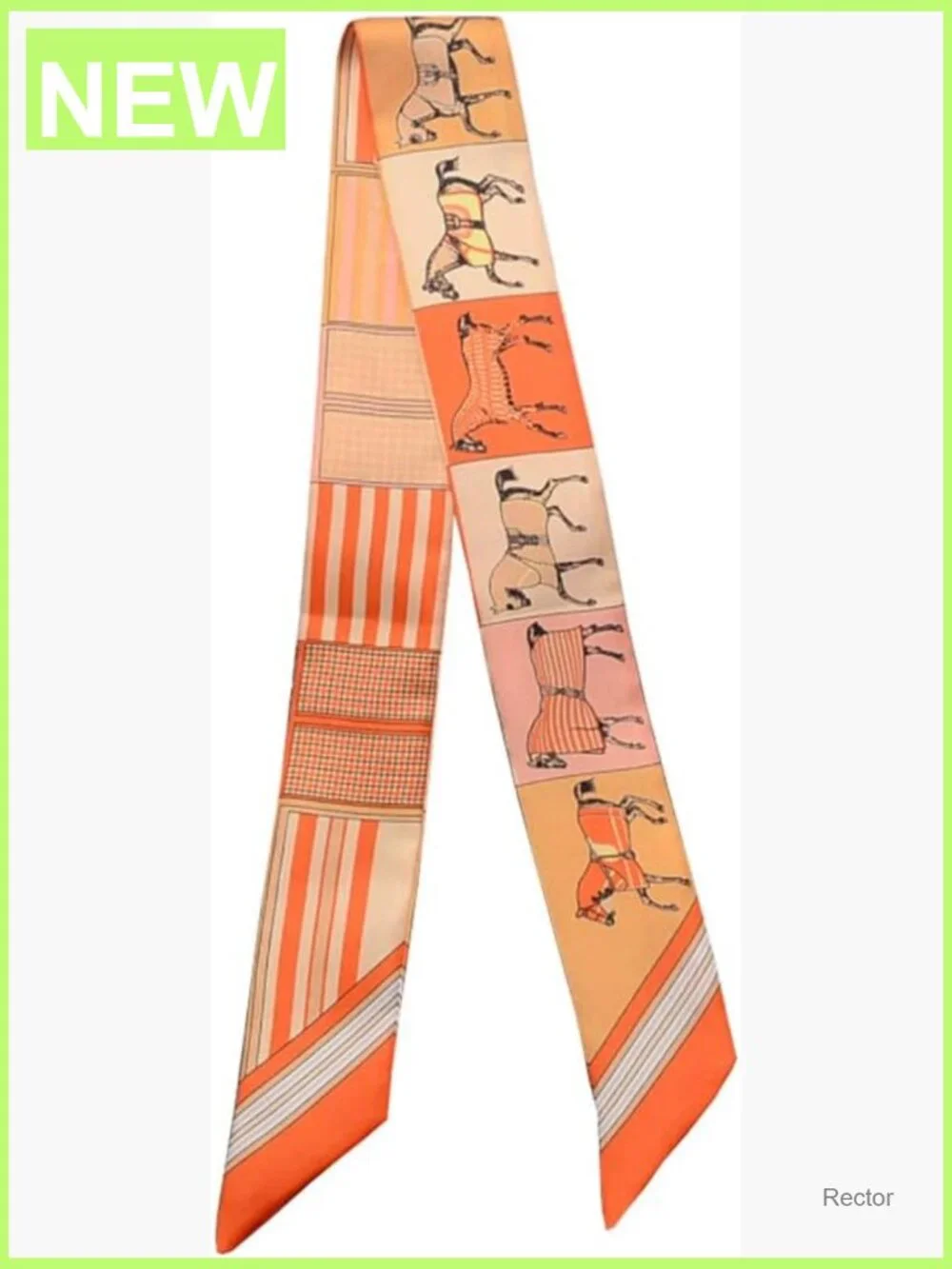 100% Mulberry Silk Scarf - Hair Tie Handbag Wrap Narrow Necktie